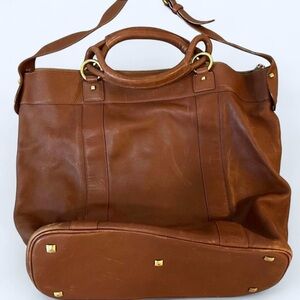 DKNYC Brown Leather Bag